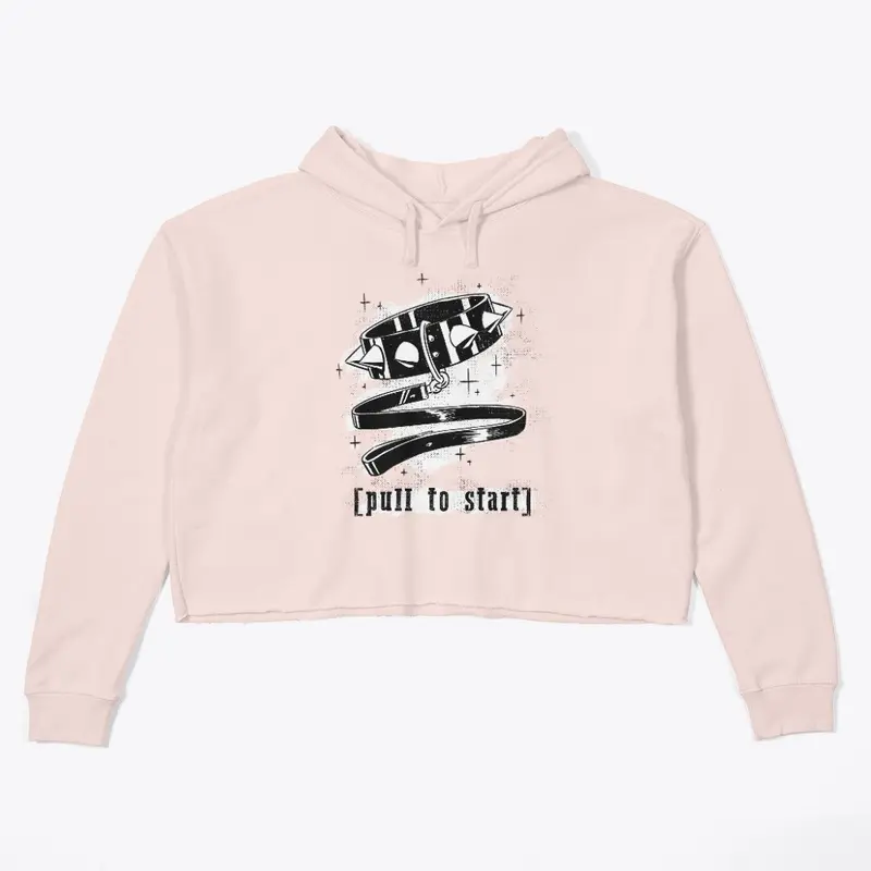 Pull To Start Crop Top Hoodie